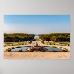 Poster Latona Fountain and Grande Perspective, Versailles