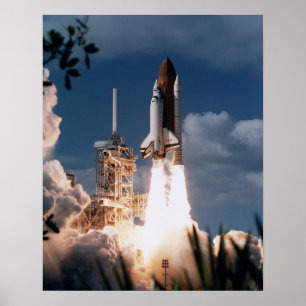 Pôster Launch of Space Shuttle Columbia (STS-80)