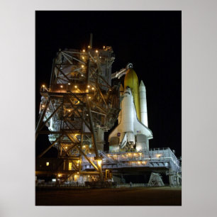 Pôster Launch Preparations for Space Shuttle Atlantis