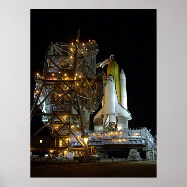 Pôster Launch Preparations for Space Shuttle Atlantis (Frente)