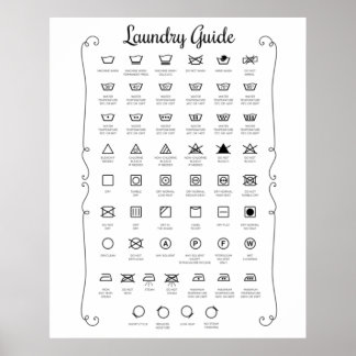Poster Laundry guide