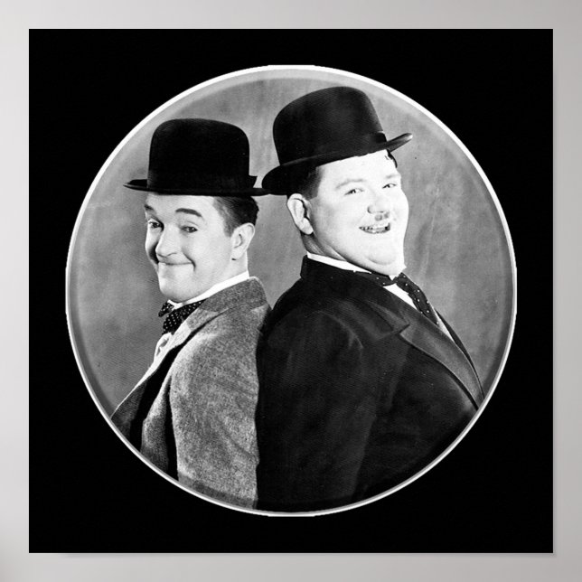 Poster LAUREL E HARDY Stan Laurel e Oliver Hardy (Frente)