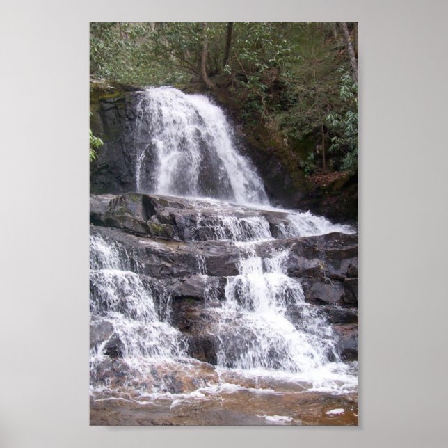 Pôster Laurel Falls, Smokey Mounts (Frente)