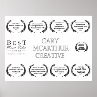 Poster Laurels comemorativos