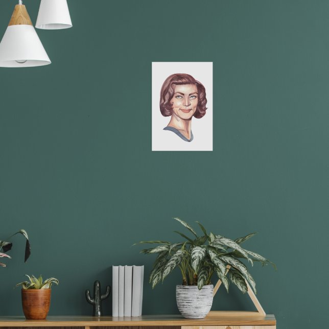 Poster Lauren Bacall - Retrato (Sala de Estar 1)