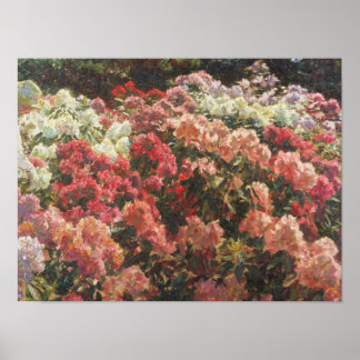 Poster Laurits Tuxen - Rhododendron no Jardim de Tuxen
