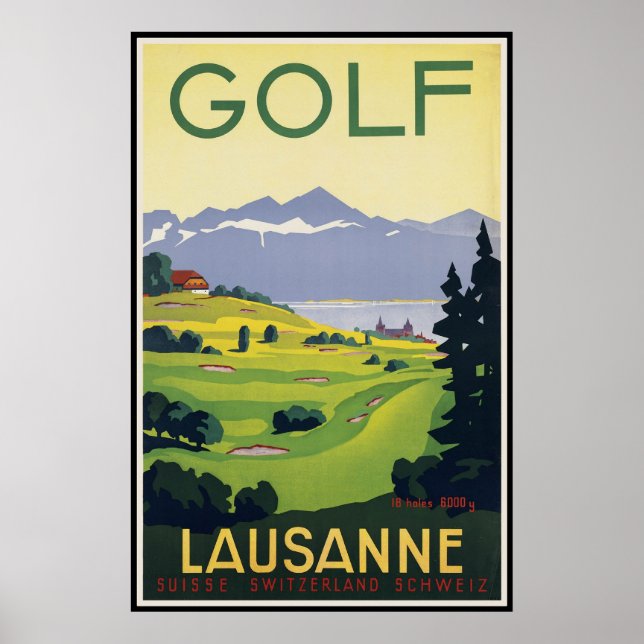 Poster Lausanne Suiça (Frente)