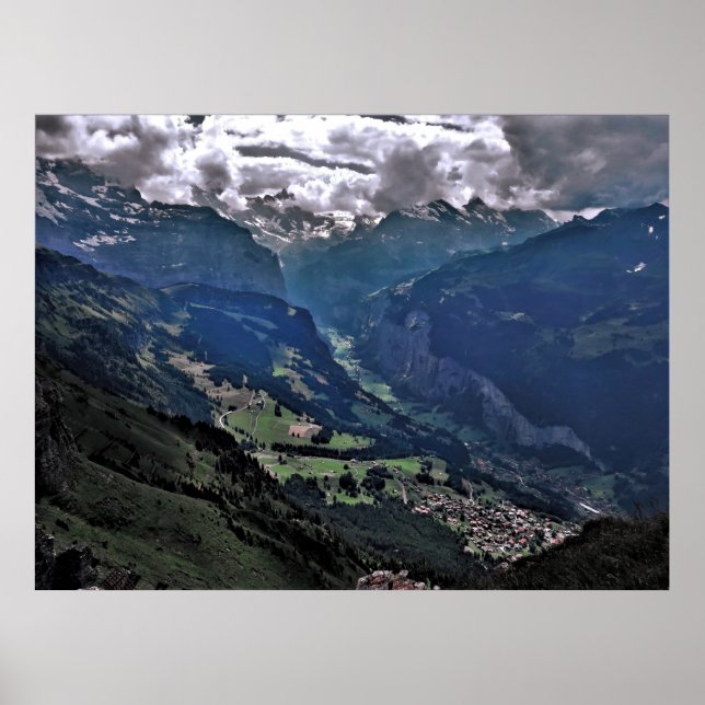 Poster Lauterbrunnen Valley (Frente)