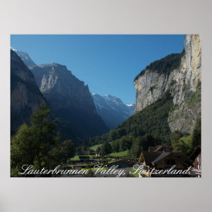 Pôster Lauterbrunnen Valley Suiça 1