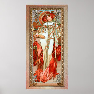 Poster L'Automne por Alphonse Mucha