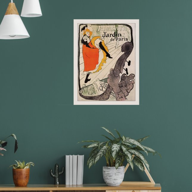 Poster Lautrec: Jane Avril, Jardin de Paris | Zazzle Brasil