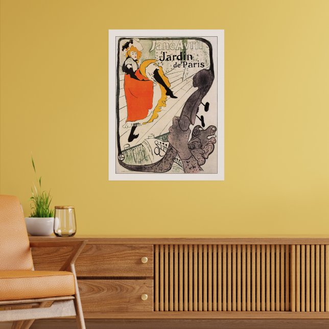 Poster Lautrec: Jane Avril, Jardin de Paris | Zazzle Brasil