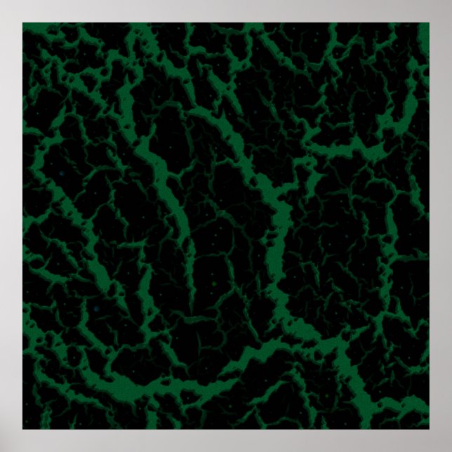 Poster Lava de Espaço Cracking - Floresta (Frente)