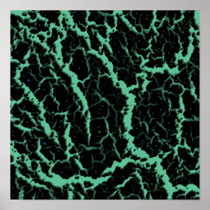 Poster Lava de Espaço Cracking - Mint