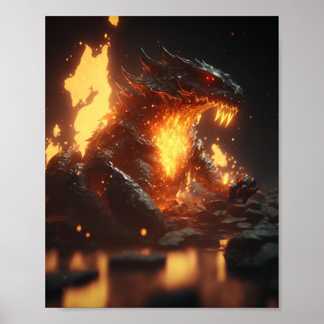 Poster Lava Dragon (Frente)
