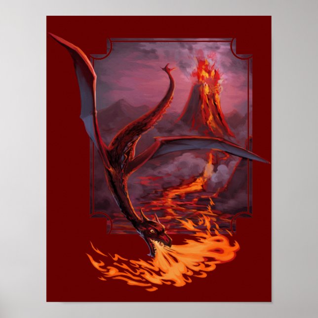 Poster Lava Dragon de Cody (Frente)