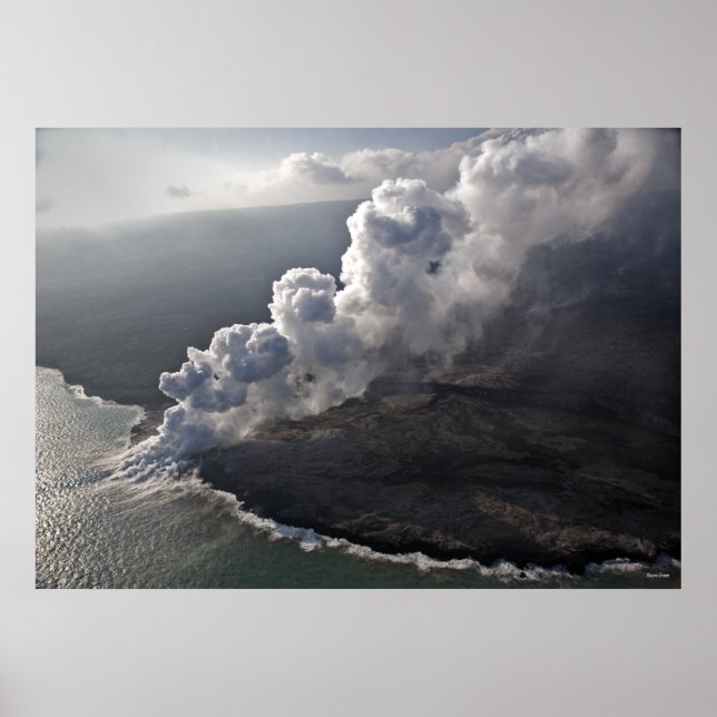 Poster Lava encontra o mar - Havaí (Frente)