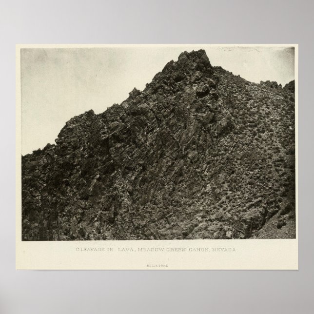 Pôster Lava, Meadow Creek Canyon, Nevada (Frente)