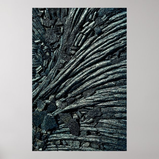 Poster Lava, Parque Nacional dos Vulcões Hawaii, E.U.A. (Frente)