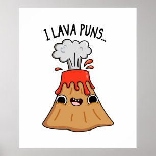 Poster Lava Torna Funny Geology Volcano Pun