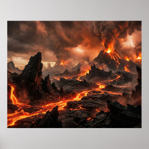 Poster Lava Vulcânica