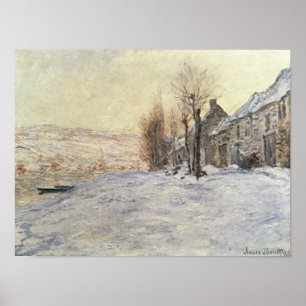 Pôster Lavacourt sob a neve, c.1878-81