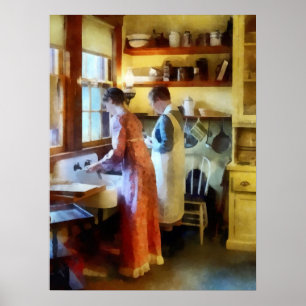 Pôster Lavagem acima após o comensal