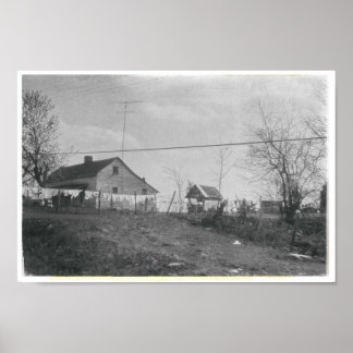 Poster Lavagem em Clothesline Vintage Farmhouse