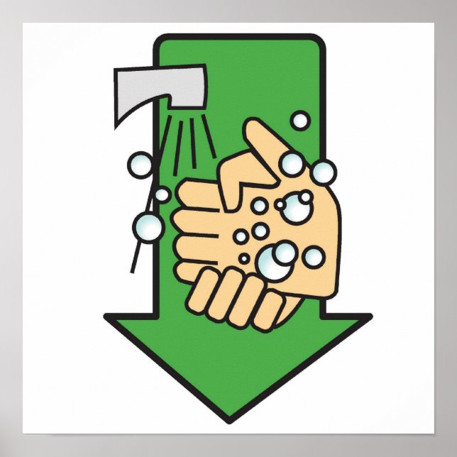 Poster Lavagem manual (Frente)