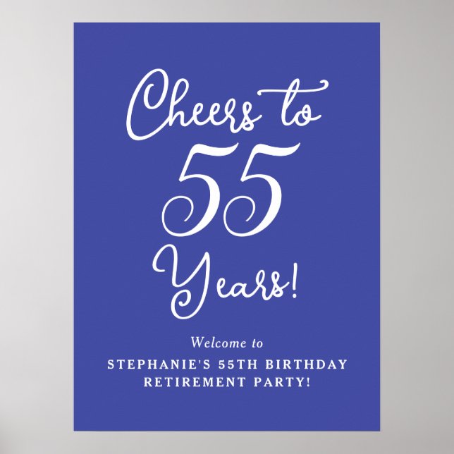 Poster Lavanda aplaude até 55 anos Sinal de Partido da Re (Frente)