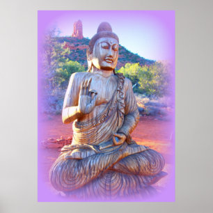 Pôster lavanda aura buddha