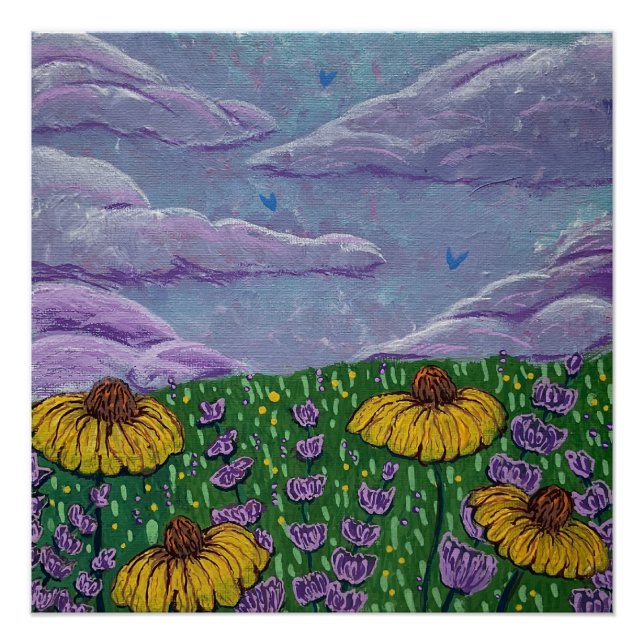 Pôster Lavanda e Poster do Daisies (Frente)