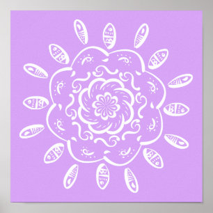 Poster Lavanda Mandala