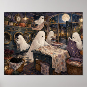 Poster Lavanderia de Fantasmas Caprichosos Quarto de Lava