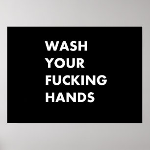 Poster Lave suas mãos