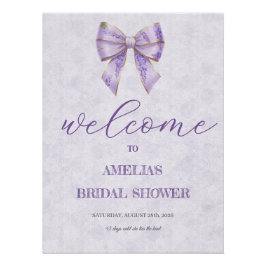Pôster Lavender Wisteria Ribbon – Japanese-Inspired