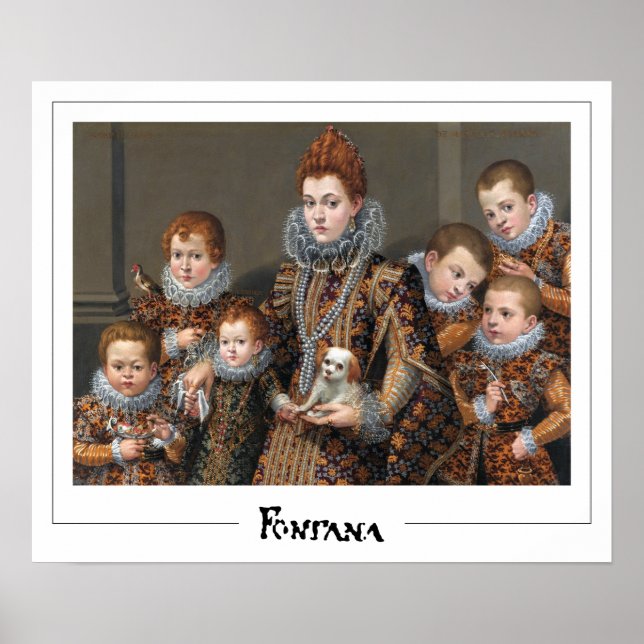 Poster Lavinia Fontana Zedign Cartaz de Arte #6 (Frente)