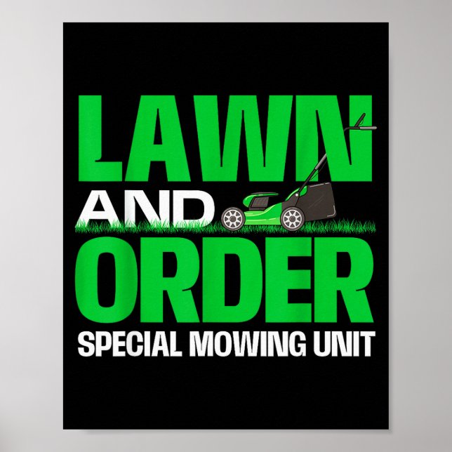 Poster Lawn And Order Special Mowing Unit - Lawn Mower Ga (Frente)