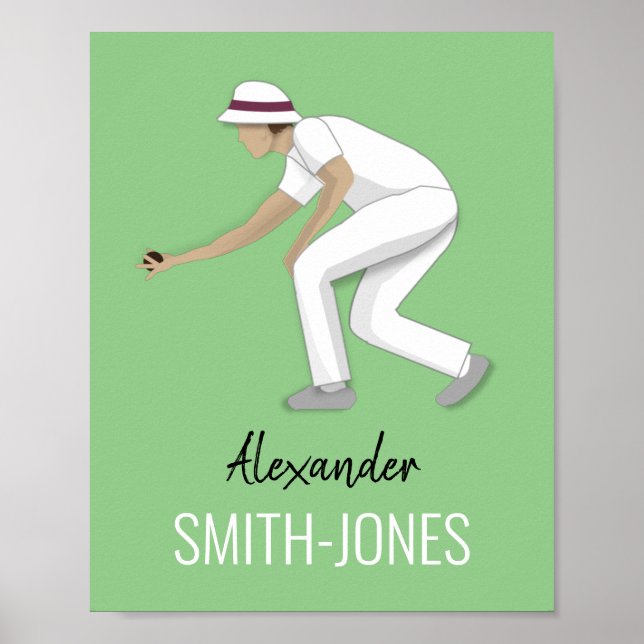 Poster Lawn Bowls (Frente)