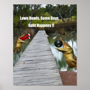 Poster Lawn Bowls - A divisão da Austrália acontece, Post