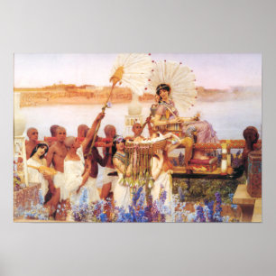 Poster Lawrence Alma Tadema A descoberta de Moisés