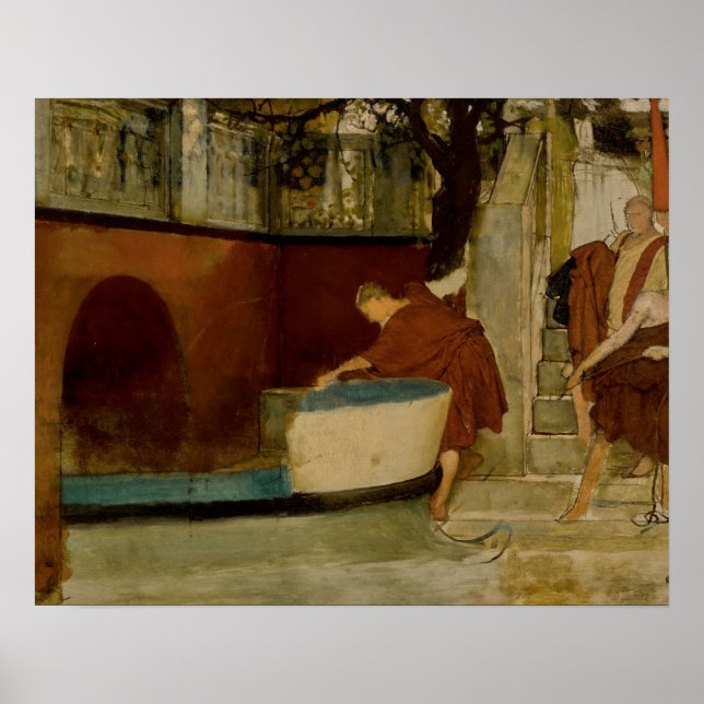 Poster Lawrence Alma-Tadema - A Embarque Na Barge (Frente)