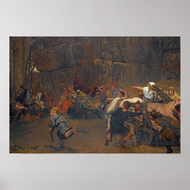 Poster Lawrence Alma-Tadema - Gunthram Bose E Sua (Frente)