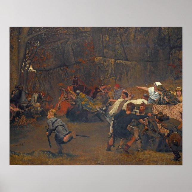 Poster Lawrence Alma-Tadema - Gunthram Bose E Sua (Frente)