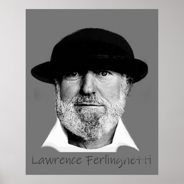 Poster Lawrence Ferlinghetti (Frente)