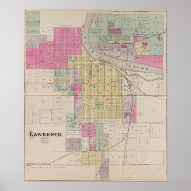 Pôster Lawrence, Kansas (Frente)