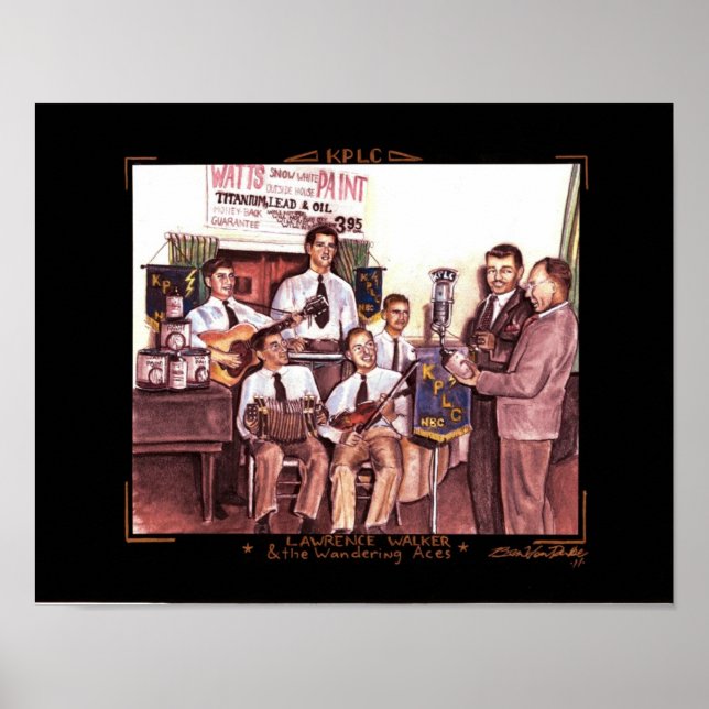 Pôster Lawrence Walker e os Aces Admirantes (Frente)