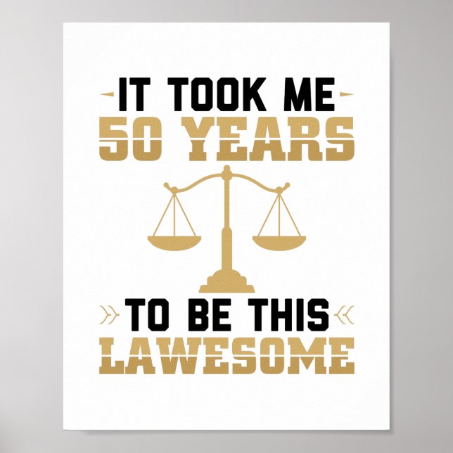 Poster Lawyer Gift Idea | Advogados Procuradores-Advogado (Frente)