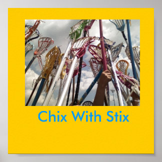 Pôster lax sticks, Chix With Stix