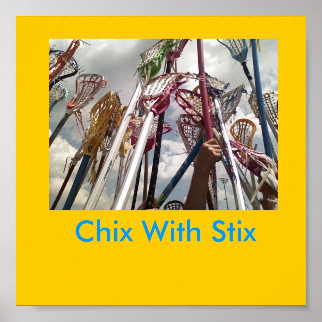 Pôster lax sticks, Chix With Stix (Frente)
